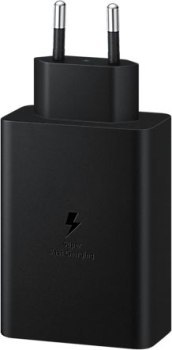 Zasilacz Samsung 65W EP-T6530 (2x USB C, 1x USB A, bez kabla) czarna