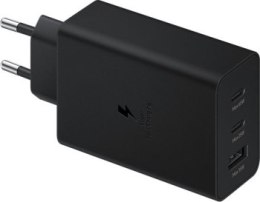 Zasilacz Samsung 65W EP-T6530 (2x USB C, 1x USB A, bez kabla) czarna