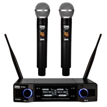 DVS2 - Mikrofon bezprzewodowy 2x nadajnik doręczny + baza pasmo UHF 560-590 MHz