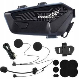 Interkom motocyklowy FreedConn F1 Plus V2 EU BT 5.4+EDR zasięg do 500m MÓWI PO POLSKU