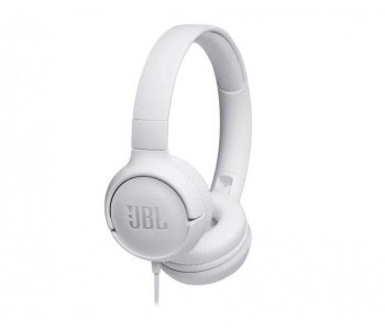 Słuchawki JBL Tune 500 (białe nauszne z wbudowanym mikrofonem)