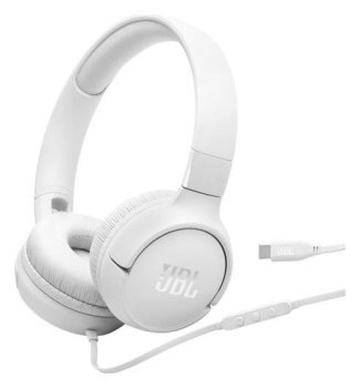 Słuchawki - JBL Tune 520C USB-C biały
