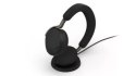 Słuchawki bezprzewodowe Jabra Evolve3 75 USB-C UC Stereo Wireless Charging Pad Black - 37599-989-889