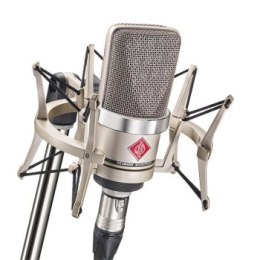 Neumann TLM 102 NI Studio Set - Mikrofon pojemnościowy wielkomembranowy z uchwytem przeciwwstrząsowym nikiel