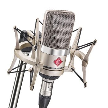 Neumann TLM 102 NI Studio Set - Mikrofon pojemnościowy wielkomembranowy z uchwytem przeciwwstrząsowym nikiel