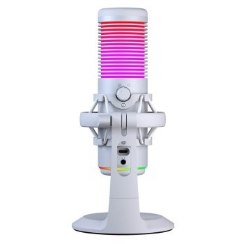 Rampage Bemol Mikrofon gamingowy/do podcastów RGB USB-C biały