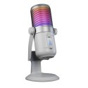 Rampage Diyez Mikrofon gamingowy dotykowy RGB USB-C biały