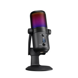 Rampage Diyez Mikrofon gamingowy dotykowy RGB USB-C czarny
