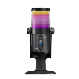 Rampage Diyez Mikrofon gamingowy dotykowy RGB USB-C czarny