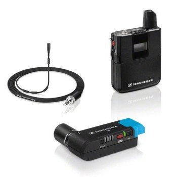 Sennheiser AVX-MKE2 SET - Bezprzewodowy system do kamer z nadajnikiem miniaturowym i profesjonalnym mic MKE2 w pełni automatyczn