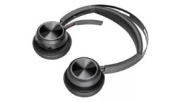 Słuchawki bezprzewodowe HP Poly Voyager Focus 2 Charge Stand USB-C Headset + Adapter USB-C/A - 9T9J5AA