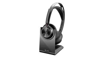 Słuchawki bezprzewodowe HP Poly Voyager Focus 2 Microsoft Teams Charge Stand USB-C Headset + Adapter USB-C/A - 9T9J6AA