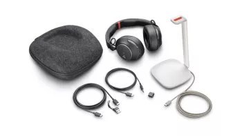 Słuchawki bezprzewodowe HP Poly Voyager Surround 85 UC Microsoft Teams Charge Stand USB-C + Adapter USB-C/A -8G7T8AA