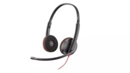 Słuchawki przewodowe HP Poly Blackwire 3220 Stereo USB-C + Adapter USB-C/A - 8X228A6