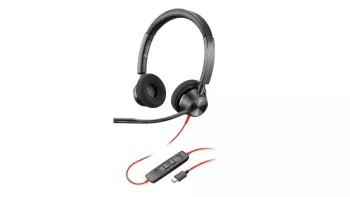 Słuchawki przewodowe HP Poly Blackwire 3320 Stereo Microsoft Teams USB-C + Adapter USB-C/A -8X220AA