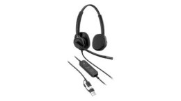 Słuchawki przewodowe HP Poly Mission 625 Stereo USB-C + Adapter USB-C/A - C01C6AA