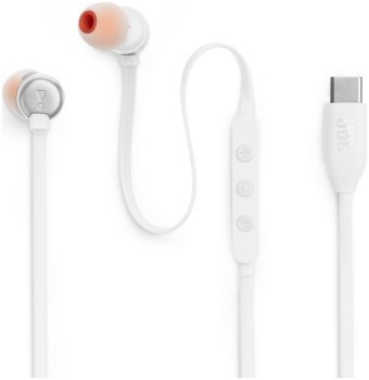 Słuchawki - JBL T310C Białe