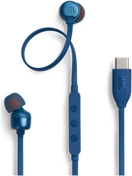 Słuchawki - JBL T310C Niebieskie