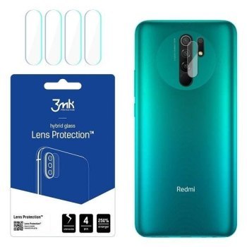 SZKŁO HYBRYDOWE 3MK FLEXIBLE GLASS LENS XIAOMI REDMI 9 NA APARAT 4 SZT.