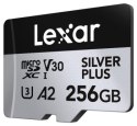 Karta microSDXC Lexar 256GB Professional SILVER Plus UHS-I A2 V30 U3 4K