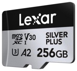 Karta microSDXC Lexar 256GB Professional SILVER Plus UHS-I A2 V30 U3 4K