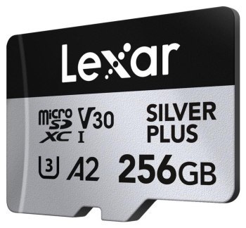 Karta microSDXC Lexar 256GB Professional SILVER Plus UHS-I A2 V30 U3 4K