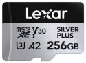 Karta microSDXC Lexar 256GB Professional SILVER Plus UHS-I A2 V30 U3 4K
