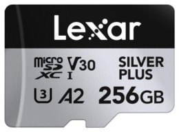 Karta microSDXC Lexar 256GB Professional SILVER Plus UHS-I A2 V30 U3 4K