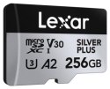 Karta microSDXC Lexar 256GB Professional SILVER Plus UHS-I A2 V30 U3 4K