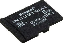 Kingston Industrial microSDHC 8GB Class 10 A1 pSLC + SD Adapter