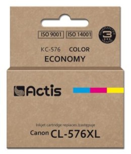 Actis KC-576 Tusz (zamiennik Canon CL-576XL; Supreme; 15 ml; kolor: niebieski żółty czerwony.