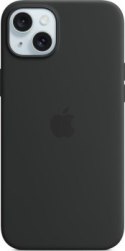 Apple iPhone 15 Plus Silicone Case with MagSafe black