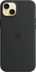 Apple iPhone 15 Plus Silicone Case with MagSafe black