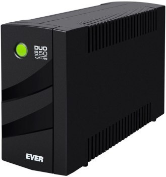 Zasilacz UPS EVER DUO 550 AVR USB (TWR; 550VA) (T/DAVRTO-000K55/00)