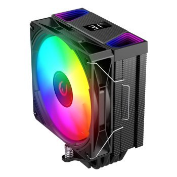Rampage Octagon C70 Chłodzenie procesora LGA1700/AM5 LCD wentylator infinity 120mm ARGB czarny