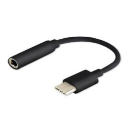 Adapter SAVIO AK-35/B (Gniazdo typ C - Jack stereo 3 5 mm ; 0 12m; kolor czarny)