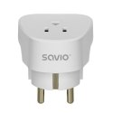SAVIO ADAPTER PODRÓŻNY GNIAZDO US - WTYK EU AP-01