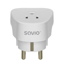 SAVIO ADAPTER PODRÓŻNY GNIAZDO US - WTYK EU AP-01