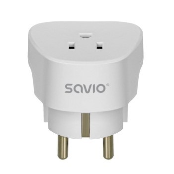 SAVIO ADAPTER PODRÓŻNY GNIAZDO US - WTYK EU AP-01