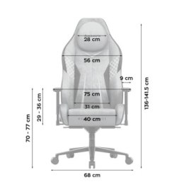 Fotel - Huzaro Force 8.3 Grey