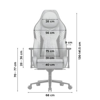 Fotel - Huzaro Force 8.3 Grey