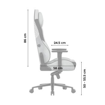 Fotel - Huzaro Force 8.3 Grey
