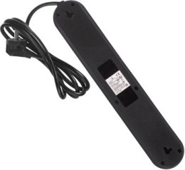 MACLEAN LISTWA ZASILAJĄCA PRZEDŁUŻACZ5 GNIAZD + 3XUSB 110-240V AC 50/60HZ 2.1A MAX 2500W 1 5M CZARNA MCE395 B