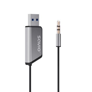 SAVIO TRANSMITER AUX USB BLUETOOTH 5.3 FUNKCJA ZESTAWU GŁOŚNOMÓWIĄCEGO TR-16
