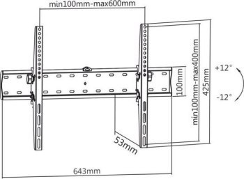 Uchwyt - Maclean 37-70 cali MC-66840kg