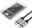 Orico TC10-MS MSATA USB-C 3.2 5Gb/s - przezroczysta