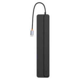 Replikator - Baseus EliteJoy Gen2 12w1 USB-C do 2x HDMI + 3x USB 3.0 + PD + DP + SD/TF + RJ45 + Type-C + 3.5mm (ciemny szary)