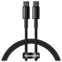 Baseus Tungsten Gold USB-C do USB-C, 100W, 2m (czarny)