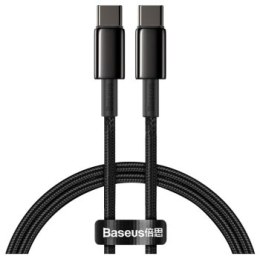 Baseus Tungsten Gold USB-C do USB-C, 100W, 2m (czarny)
