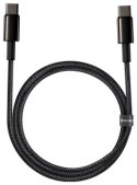 Baseus Tungsten Gold USB-C do USB-C, 100W, 2m (czarny)
